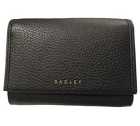 RADLEY London Alba Place Women's Medium Leather Flapover Wallet Purse, Black
