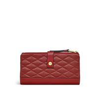 Radley London Angel Street Large Quilt Bifold Purse for Women, Made from Claret Red Smooth & Textured Leather with Stitched Diamond Quilting, Bifold Purse with Press Stud Fastening & Card Slots