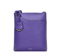 RADLEY London Anniversary Womens Camden Collection Leather Pockets Icon Medium Ziptop Crossbody Shoulder Bag in Purple