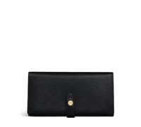 RADLEY London Arlington Court Women's Large Grained Leather Flapover Matinee Purse, Black