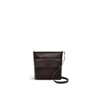RADLEY London Brompton Crescent Women's Grained Leather Small Ziptop Crossbody Bag, Dark Oak