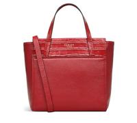 RADLEY London Downtown Women's Small Leather Ziptop Satchel Bag, Crimson