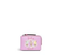 RADLEY London Feeling Sweet Women Ladies Small Credit Card Holder, Leather Slim Card Organizer Case with Zipper and Coin Pocket Sugar Pink Feeling Sweet - Small Cardholder