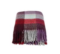 Radley London Fluffy Check Poinsettia Blanket Scarf Poinsettia