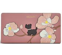 RADLEY London French Rose Womens Applique Screen Prints Coin Street Magnolia Picture Bifold Large Wallet Purse (French Rose)