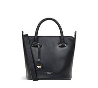 RADLEY London Golbourne Road Small Ziptop Grab Handbag for Women in Black Vegetable Tanned Leather, with Adjustable Cross Body Strap & Grab Handles