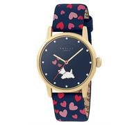 Radley London Gold Plated Heart Print Leather Strap Gold