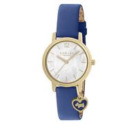 Radley London Gold Plated Sapphire Blue Leather Strap Watch Gold