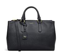 RADLEY London Hampstead Ziptop Multiway Handbag for Women, Made from Black Textured Leather, Multiway Handbag with Top Handle & Crossbody Strap, Ziptop Bag with Internal Pockets