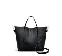 RADLEY London Henrietta Place Medium Open Top Tote Bag for Women, in Black Soft Grained Leather with Grab Handles