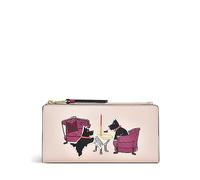 Radley London Hotel Large Bifold Purse for Women in Clay Pink Smooth Leather, Press Stud Fastened Purse with 12 Interior Card Slots