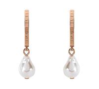 Radley London Ladies 18ct Rose Gold Plated Pearl Huggies Rose