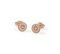 Radley London Ladies 18ct Rose Gold Plated Sterling Silver Diamond Disc Stud Earrings Rose