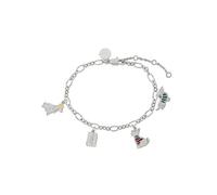 Radley London Ladies Silver Plated Winter Dog Charm Bracelet Silver