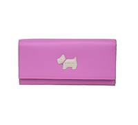RADLEY London Large Leather Flapover Matinee Purse Wallet Respects in Wild Rose Pink