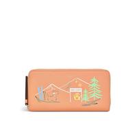 Radley London Leather Zip Leather Around Matinee Purse Apres Radley in Light Orange