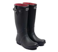 Radley London Matt Black Alba Hi Wellingtons Natural