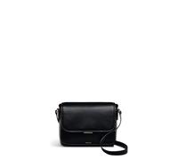 RADLEY London Mells Manor Medium Flapover Crossbody for Women, in Black Smooth Leather with Adjustable Strap