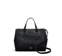 RADLEY London Pockets Soft 2.0 Medium Ziptop Top Handle Handbag for Women, in Black Grained Leather with Grab Handles