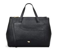 RADLEY London Pockets Soft Medium Ziptop Top Handle Handbag for Women, in Soft Grained Black Leather with an Adjustable Strap