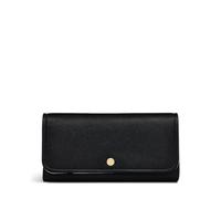 Radley London Selby Crescent Women's Large Grained Leather Flapover Matinee Purse with 6 Card Slots, Black