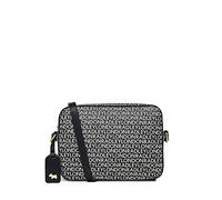 Radley London Signature Logo Mini Zip Around Crossbody Handbag for Women, Made from Black Saffiano PVC with Leather Trims, Crossbody Bag with Adjustable Strap, Back Slip Pocket & Internal Slip Pockets