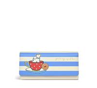 RADLEY London Spill The Tea Large Flapover Matinee Purse for Women, in Chalk Smooth Leather with 19 Interior Card Slots