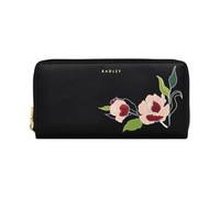RADLEY London Wild Roses Large Zip-Around Continental Wallet, Black, L