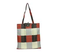 RADLEY London Women Responsible Foldaway Shopper Shoulder Tote Bag Patchwork in Brown Rust Grey and Merlot