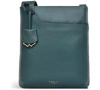 RADLEY London Womens Anniversary Camden Collection Pockets Icon Medium Ziptop Crossbody Shoulder Bag in Dark Green Leather