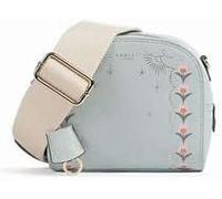 RADLEY London Womens Arden Crescent Leather Floral Mini Zip Around Crossbody Shoulder Bag in Seafoam