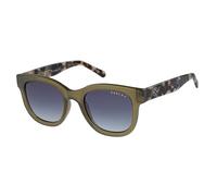 RADLEY London Women's Chunky Round Eye Sunglasses, 49 mm, Khaki Green and Pale Tort