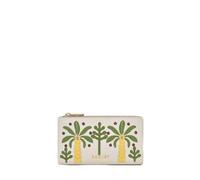 RADLEY London Womens Coin Street Paradise Palms Leather Medium Ziptop Purse Wallet in Chalk