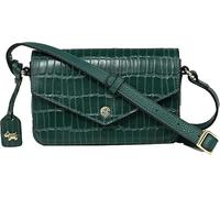 RADLEY London Womens Eltham Mews Faux Croc Small Leather Flapover Crossbody Shoulder Bag in Dark Green