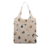 Radley London Womens Fantastic Floral Responsible Drawstring Foldaway Shopping Bag Made Of Recycled Fabric in Cream