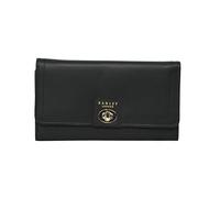 RADLEY London Womens Hanover Gardens Large Flapover Matinee Purse Wallet Made from Black Smooth Leather Twist Lock Fasting