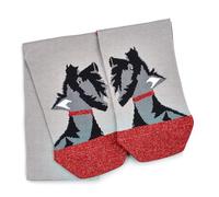 RADLEY London Womens Ladies Girls 1 Pair of Festive Socks One Size in Ash Grey and Glitter Red