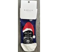 RADLEY London Womens Ladies Girls 1 Pair of Festive Socks One Size in Sapphire Blue