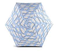 Radley London Womens Ladies Girls Mini Telescope Umbrella Sketchy Clouds in Sky Blue