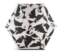 RADLEY London Womens Ladies Girls Mini Telescopic Umbrella Mono Floral in Chalk and Black