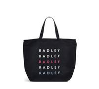 Radley London Womens Ladies on Repeat' Responsible - Small Ziptop Crook Grab Satchel Bag in Black