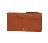 RADLEY London Womens Large Leather Flapover Matinee Purse Wallet Pockets in Terracota Orange