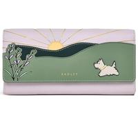 RADLEY London Womens Lavender Fields Leather Large Flapover Matinee Purse Wallet in Orchid