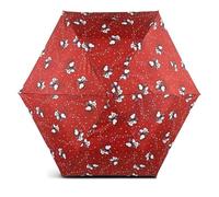 RADLEY London Womens Mini Telescopic Foldaway Umbrella Joker in Poinsettia Red