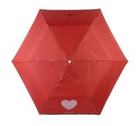 RADLEY London Womens My Love Responsible Foldaway Telescopic Umbrella in Red & Pink