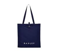 Radley London Womens Responsible Foldaway Shopper Shopping Shoulder Tote Bag Radley in Evenfall Navy Blue