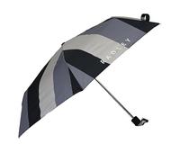 RADLEY London Womens Responsible Foldaway Telescopic Umbrella Tavistock Stripe in Black & Grey