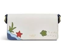 RADLEY London Womens Seas The Day Small Leather Flapover Crossbody Shoulder Bag Chalk Cream