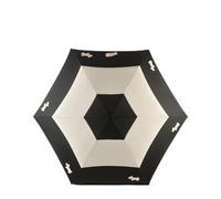 RADLEY London Womens Telescopic Foldaway Umbrella Bishops Lane Stripe Responsible in Black