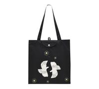 RADLEY London Womens Two Turtle Doves Responsible Foldaway Reusable Shopping Bag in Black